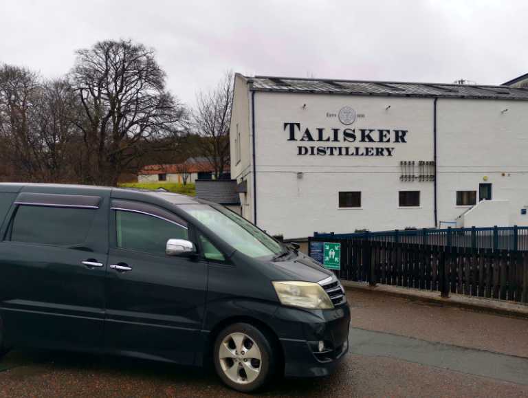 Talisker distillery, Scotlander, Campervan and Outdoor Equipment Hire